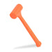 1 lb Dead Blow Hammer Mallet, PVC Neon Orange - ToolPlanet