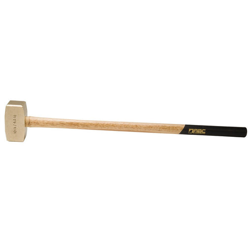 10 lb. Brass Hammer Non Slip 32" Wood Handle ABC Hammers ABC10BW - ToolPlanet