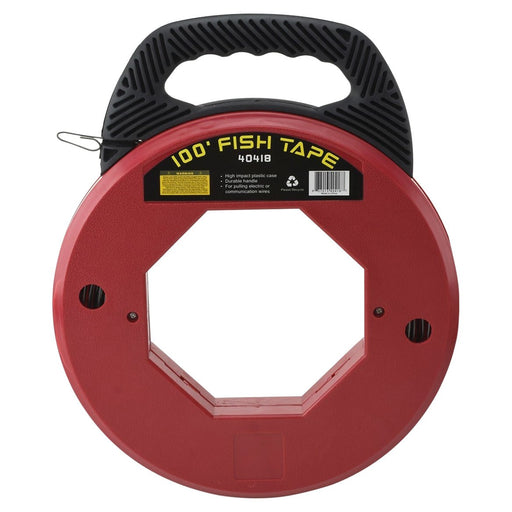 100 Ft Fish Tape Electrician Wire Guide Tool - ToolPlanet
