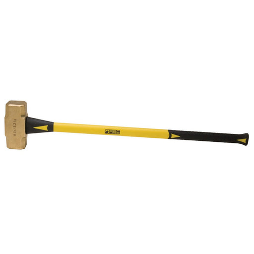 14 lb. Brass Hammer Non Slip 33" Fiberglass Handle ABC Hammers ABC14BF - ToolPlanet