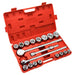 21 Pc. 3/4 Drive SAE Ratchet and Socket Wrench Set - ToolPlanet