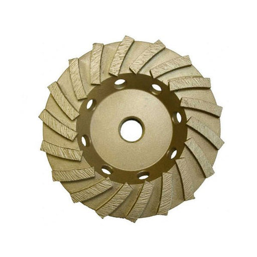 4 1/2 Inch Diamond Cup Wheel 18 Turbo Segment 5/8-11 Nut - ToolPlanet