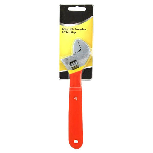 8 Inch Adjustable Wrench Chrome Plated Soft Grip - ToolPlanet