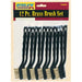 Brass Wire Bristle Brush Set 7.5 inch Length 12 Pieces Steelex D2481 - ToolPlanet