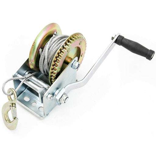 Cable Hand Crank Winch Puller 2000 lb. Capacity - ToolPlanet