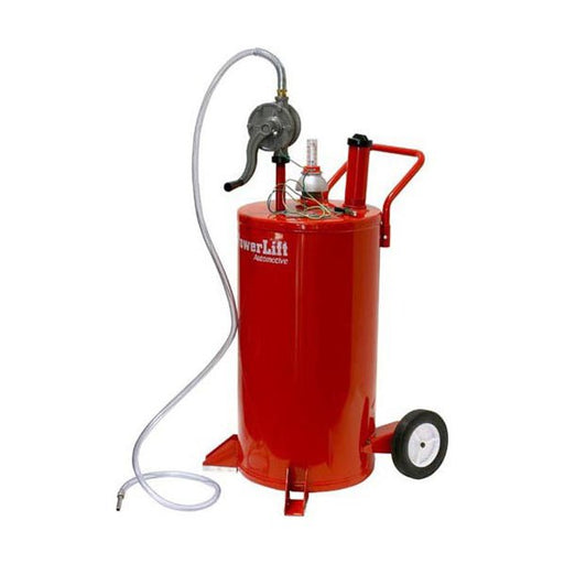 Gas Caddy Fuel Pump Gasoline Kerosene Diesel 35 Gallon Steel Body - ToolPlanet