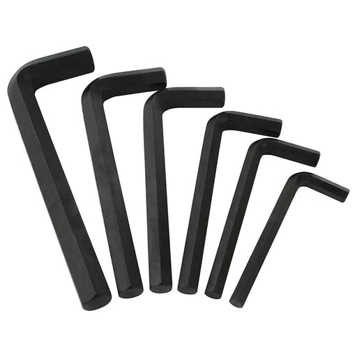 Jumbo Hex Key Wrench Set 6 pc SAE Standard 3/8" - 3/4" Long Arm Allen - ToolPlanet