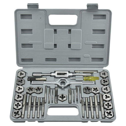 Neiko 40 pc. SAE High Alloy Steel Tap and Hexagon Die Set 00909A - ToolPlanet