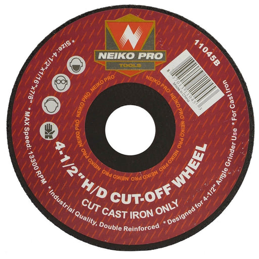Neiko Pro 4-1/2" x 1/16" Heavy Duty Cut-Off Wheel for Cast Iron - ToolPlanet