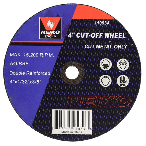 Neiko Tools USA 4" x 1/32" Cut-Off Wheel for Metal - ToolPlanet