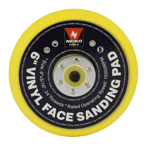 Neiko Tools USA 6" Vinyl Face Sanding Pad - ToolPlanet
