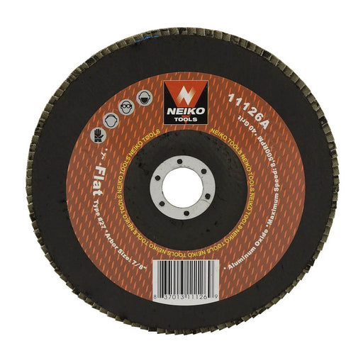 Neiko Tools USA 7" 100 Grit Aluminum Oxide Flap Disc - ToolPlanet