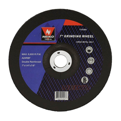 Neiko Tools USA 7" x 1/4" Abrasive Grinding Wheels with Hub - ToolPlanet