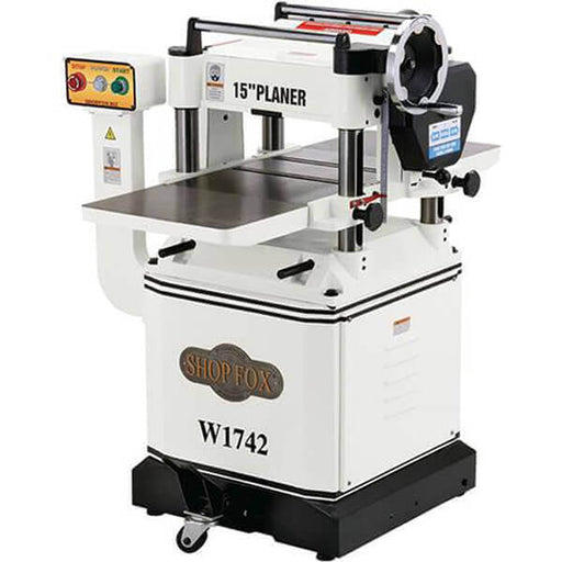 Shop Fox 3 HP 15 Inch Planer with Mobile Base W1742 - ToolPlanet