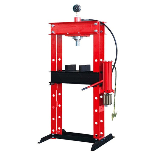 Shop Press | 30 Ton Air and Hydraulic Operation with Gauge - ToolPlanet
