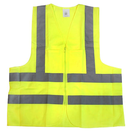 Stark Large 2 Pocket Ansi Yellow Safety Vest 57820 - ToolPlanet