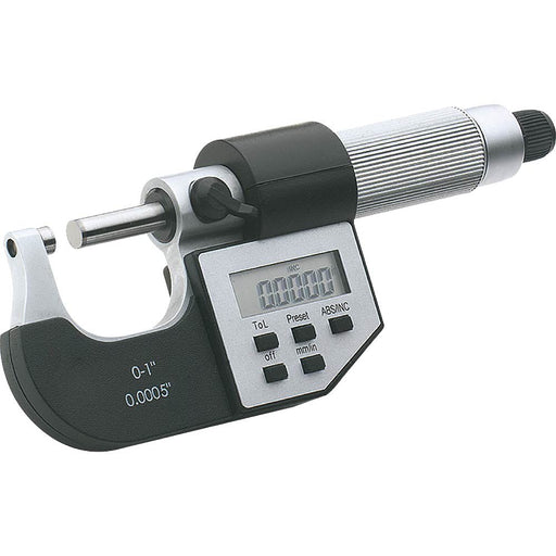Steelex Digital Micrometer 0 - 1 Inch Electronic LCD M1083 - ToolPlanet