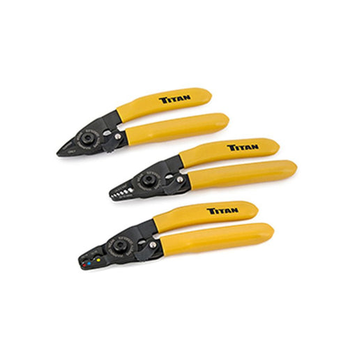 Titan 3 Pc Electrical Wire Cutter Stripper Crimper Tool Set 11476 - ToolPlanet