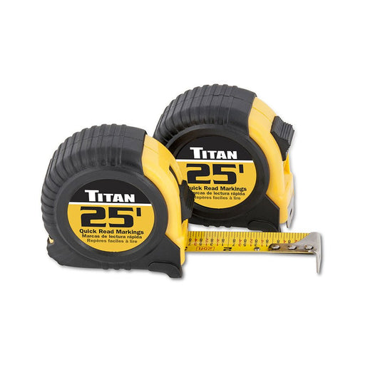 Titan Tools 25 Foot 2 Pack Tape Measure 10901 - ToolPlanet