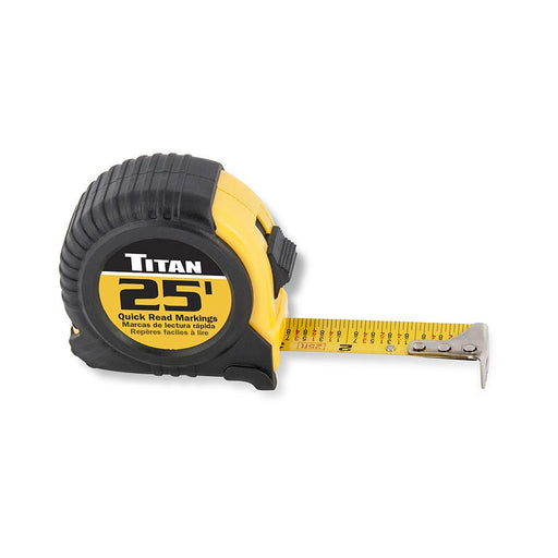 Titan Tools 25 Foot Tape Measure 10906 - ToolPlanet