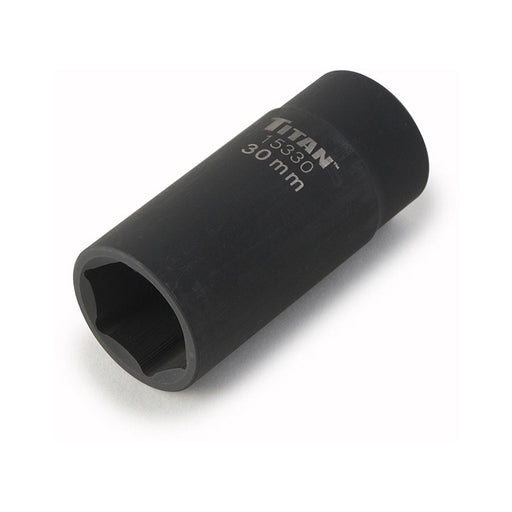 Titan Tools 30 mm 1/2 Inch Dr. 6 pt Axle Nut Socket 15330 - ToolPlanet