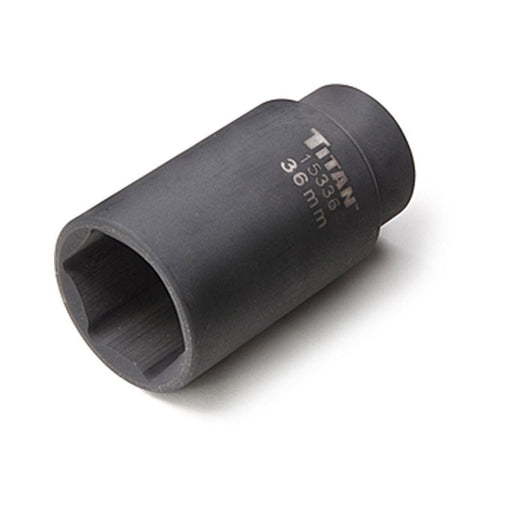 Titan Tools 36 mm 1/2 Inch Dr. 6 pt Axle Nut Socket 15336 - ToolPlanet