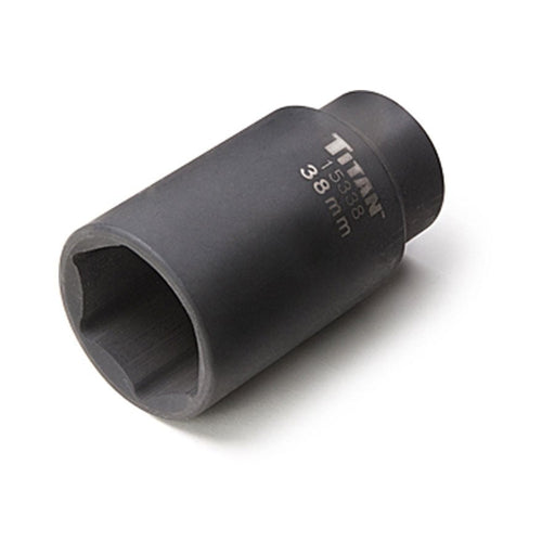 Titan Tools 38 mm 1/2 Inch Dr. 6 pt Axle Nut Socket 15338 - ToolPlanet
