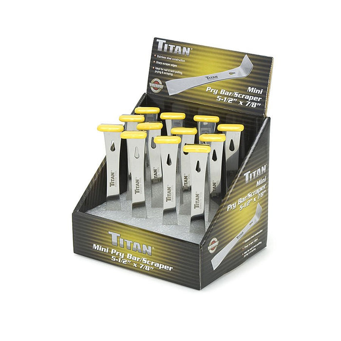 Titan Tools 5 1/2 Inch Stainless Steel Mini Pry Bar 11505 - ToolPlanet