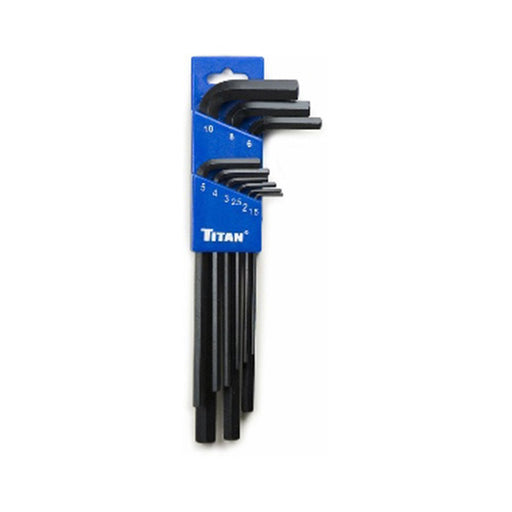 Titan Tools 9 Pc Metric Long Arm Hex Key Set 12719 - ToolPlanet