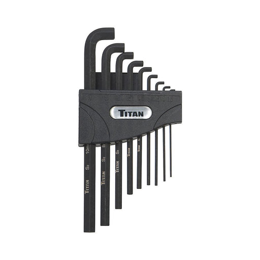 Titan Tools 9 Pc Metric Stubby Hex Key Set 12738 - ToolPlanet