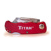 Titan Tools Folding Utility Knife - Red 11015 - ToolPlanet