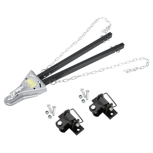 Tow Towing Bar 5000 lb Adjustable Car Truck with Chains - ToolPlanet
