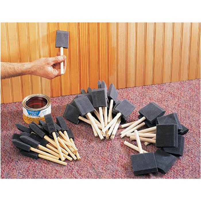 Woodstock 50 pc Paint Brush Set Foam Brushes D2024 - ToolPlanet