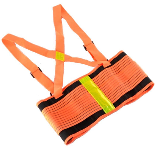 X X Large Industrial High Visibility Orange Back Support Lifting Belt - ToolPlanet