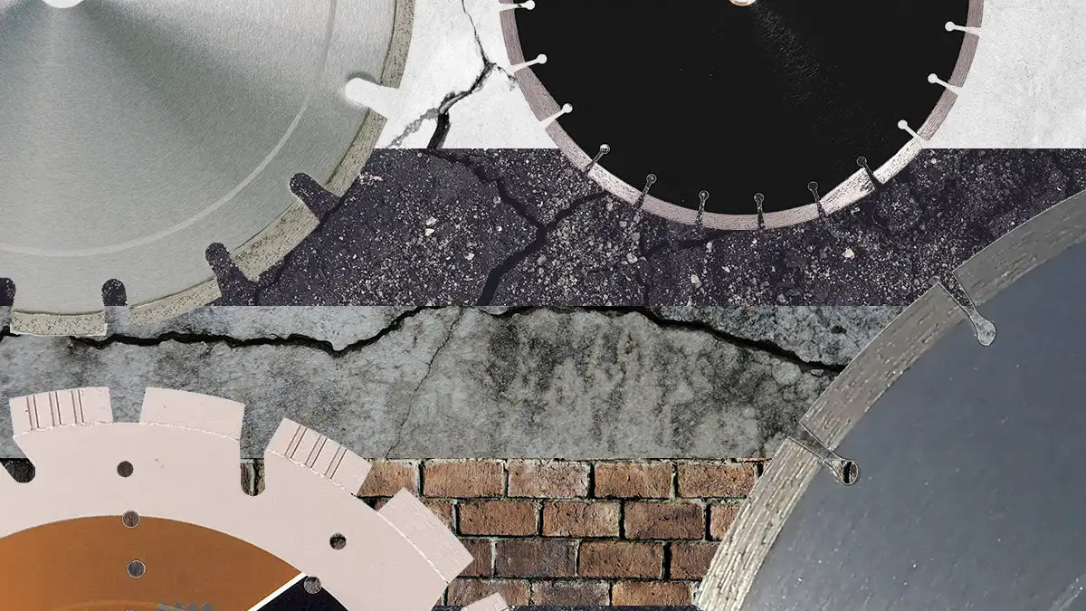 Diamond blades for cutting concrete, asphalt, masonry, and stone