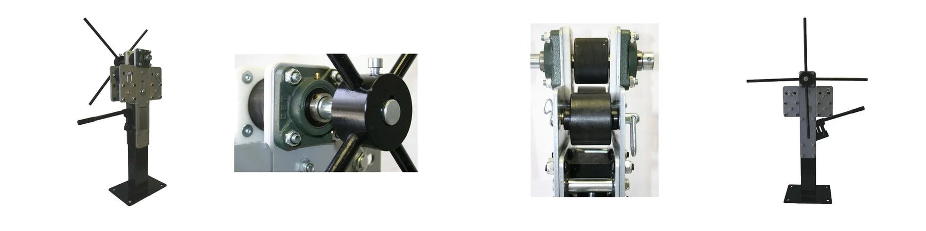 Sheet metal ring roller machine used as a metal bender for forming steel bands and circular rings