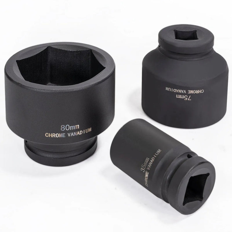 chrome molybdenum impact socket close-up