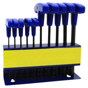 10 Pc. T Handle Hex Key Allen Wrench Set SAE - ToolPlanet