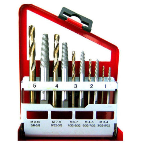 10 piece Screw Extractor and Cobalt Bit Companion Set - ToolPlanet