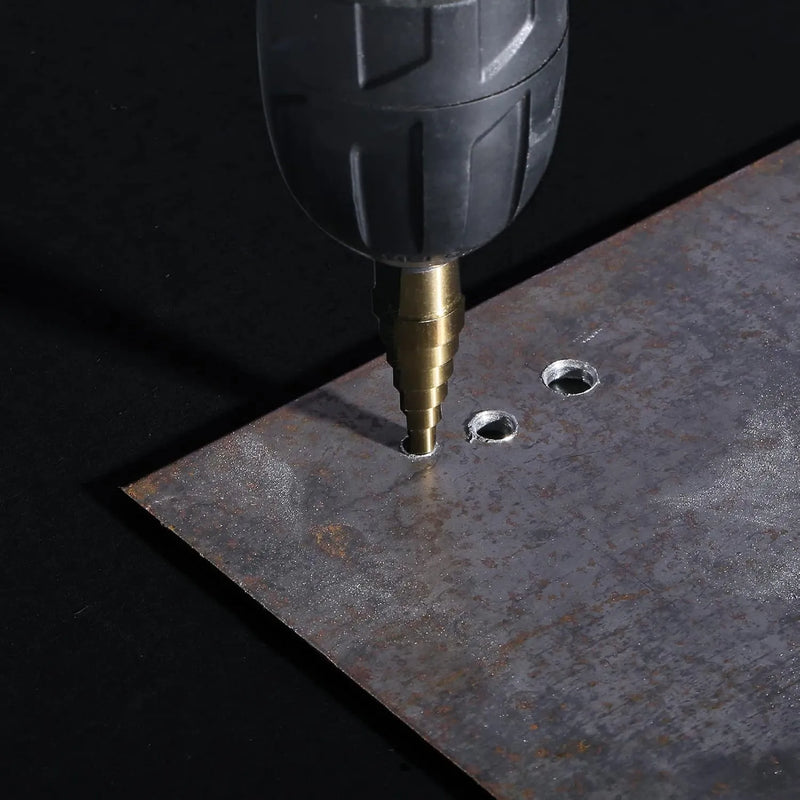 3/16" - 1/2" Titanium M2 Steel HSS Step Drill Bit