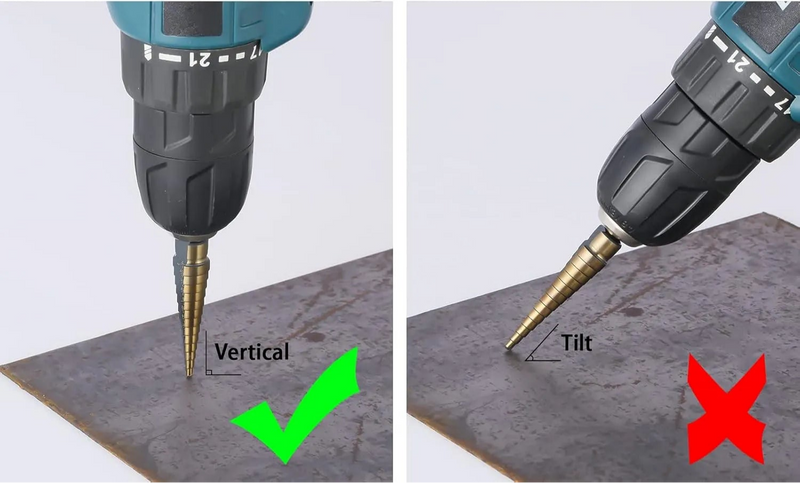 3/16" - 1/2" Titanium M2 Steel HSS Step Drill Bit
