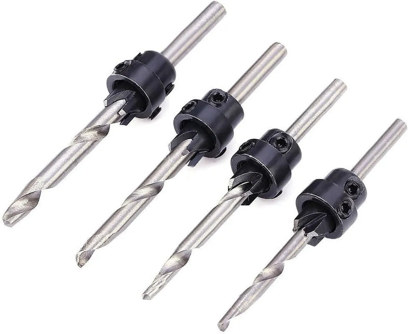 22 pc Tapered Countersink Drill Bit Set