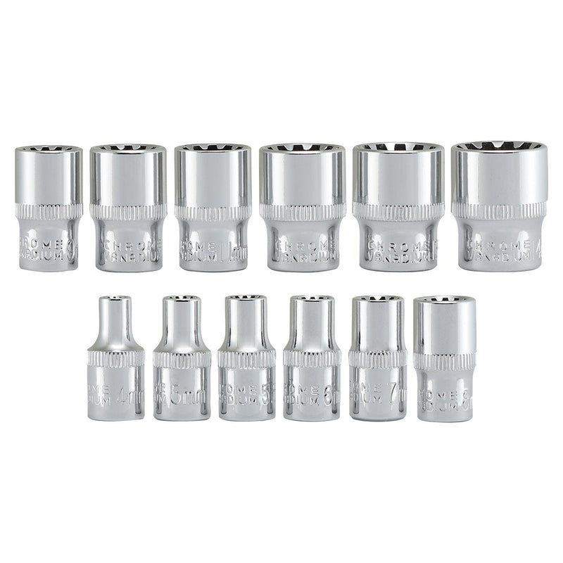 12 piece 1/4 Inch Drive Metric Socket Set - ToolPlanet