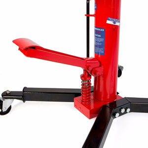 1/2-Ton Telescoping Hydraulic Transmission Jack | Universal Mounting Head, Adjustable Saddle | Heavy-Duty Steel Construction - ToolPlanet