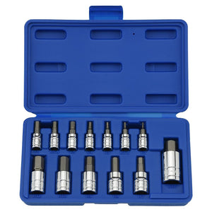 13 piece Hex Bit Socket Set Metric - ToolPlanet