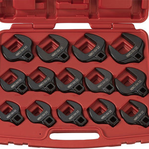 14 piece Jumbo Crowfoot Wrench Set Metric 1/2 Inch Drive - ToolPlanet