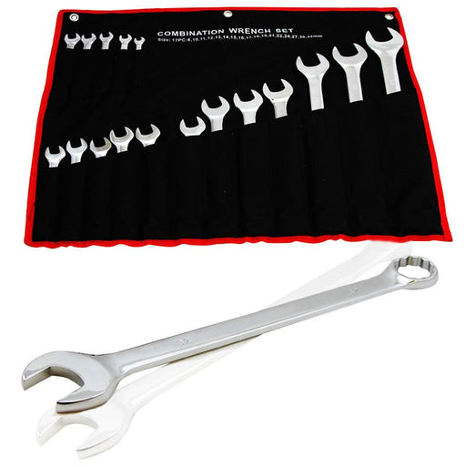 17 Pc Long Metric Combination Wrench Set Metric - ToolPlanet