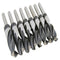 17 Pc. Silver Deming Drill Bit Set in Aluminum Case 1/2 to 1 Inch - ToolPlanet