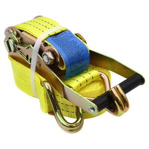 2 Inch x 27 Ft Ratchet Tie Down J Hook 8000 lb. - ToolPlanet