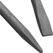 Close up of tips on High-Grade Forged Steel Chisel and Bit Set for Jack Hammer